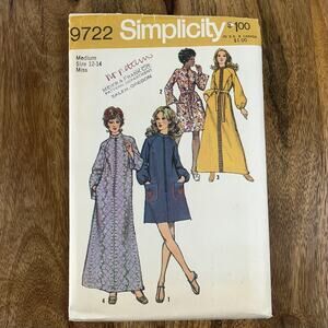 Vintage Simplicity Sewing Pattern 9722 Size 12-14 Robe Housecoat Dressing Gown